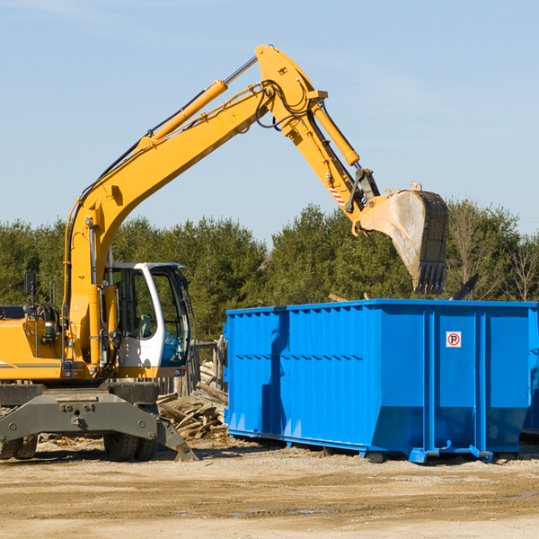 are there any restrictions on where a residential dumpster can be placed in Pelican MN